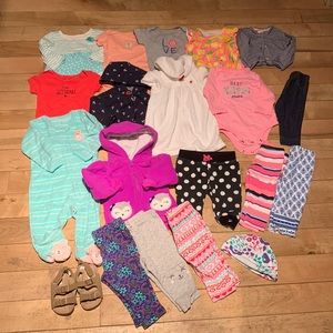 20 pc Bundle of 6 Month Baby Girl Clothes